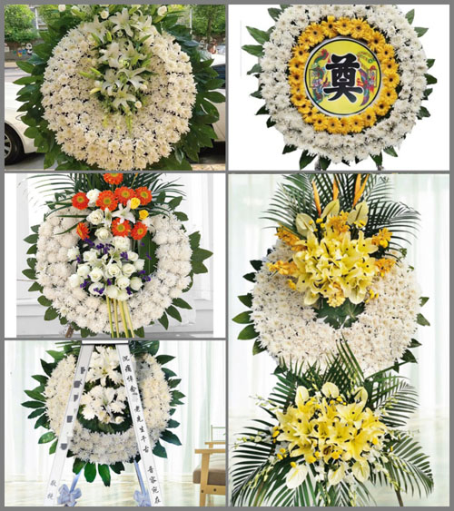 福建泉州安溪县长坑乡月眉村花圈速递